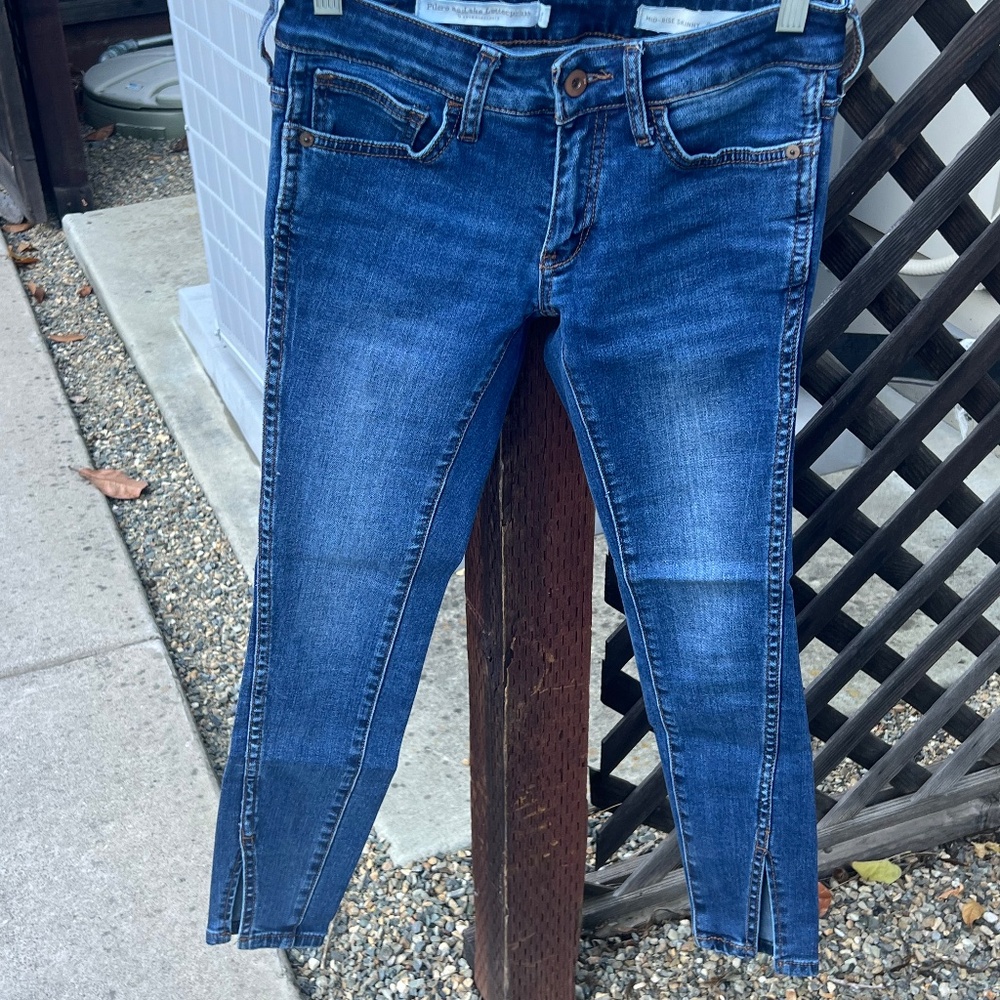 Pilcro & The Letterpress by Anthropologie Mid Rise Skinny Jean Petite